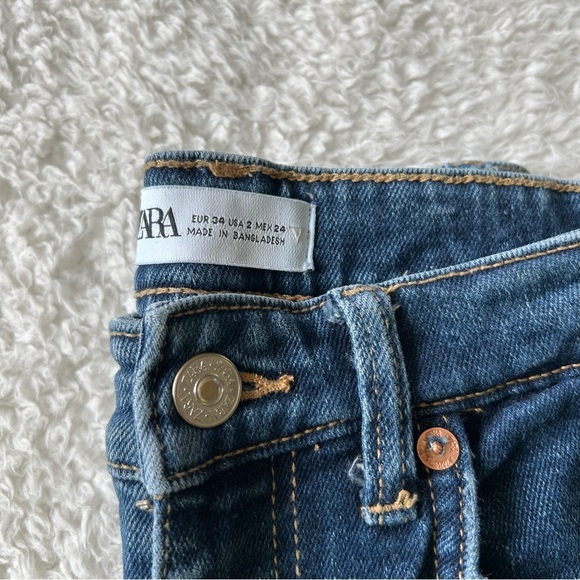 Zara High Waisted Skinny Jeans Size 2 - Picture 2 of 5
